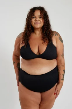 Inknown Swim Penelope Bikini Bottom Curve - Black Runch