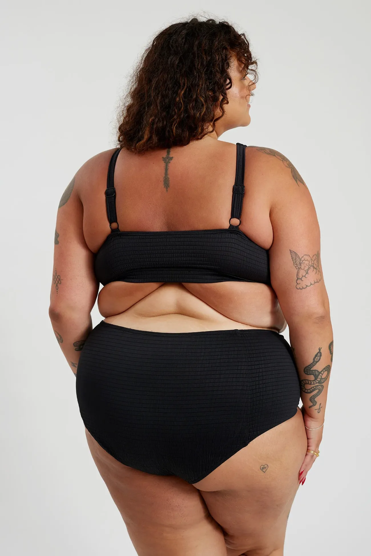 Inknown Swim Penelope Bikini Bottom Curve - Black Runch