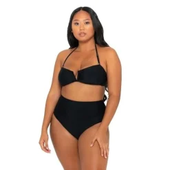 Inknown Swim Sadie Bikini Bottom - Black on Black
