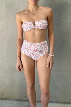 Inknown Swim Scarlett Bandeau Top - Desert Bloom