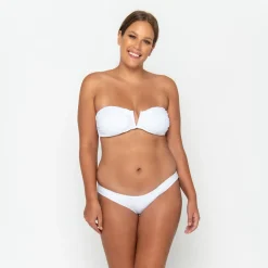Inknown Swim Scarlett Bandeau Top - Fresh White
